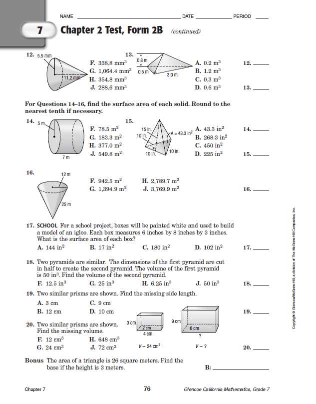Discover the Solutions to Geometry Chapter 7 Exercises Geometry chapter 7 answers