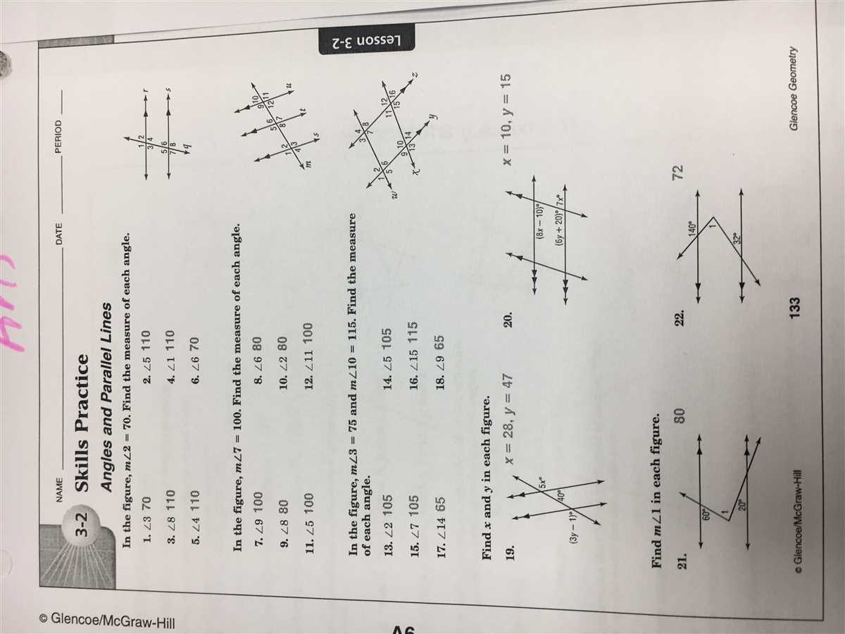 Lesson 2.3 Practice A Geometry Answers