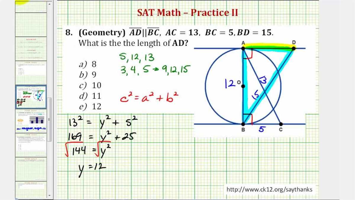 Unveiling the Answer Key: Solving Geometry Problems Step by Step