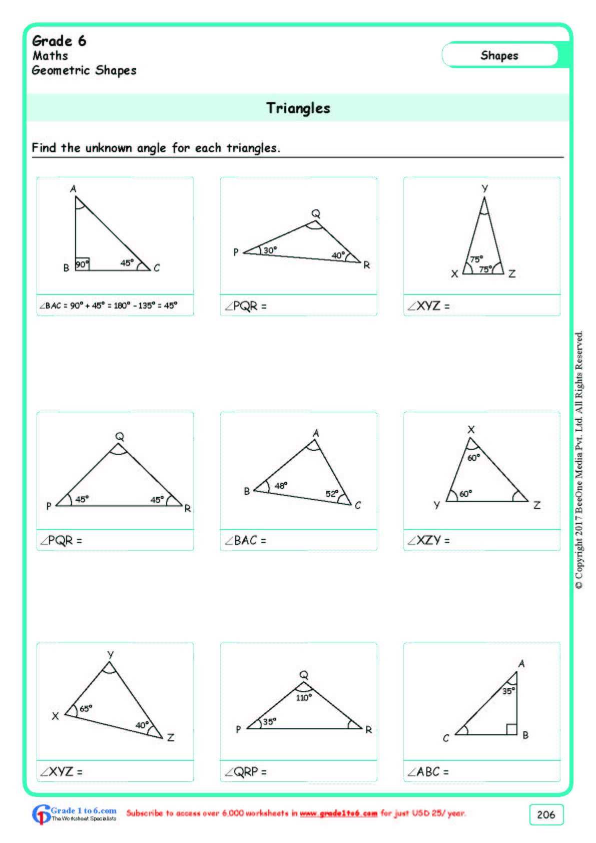 Master Geometry 6.2 with these Worksheet Answer Solutions