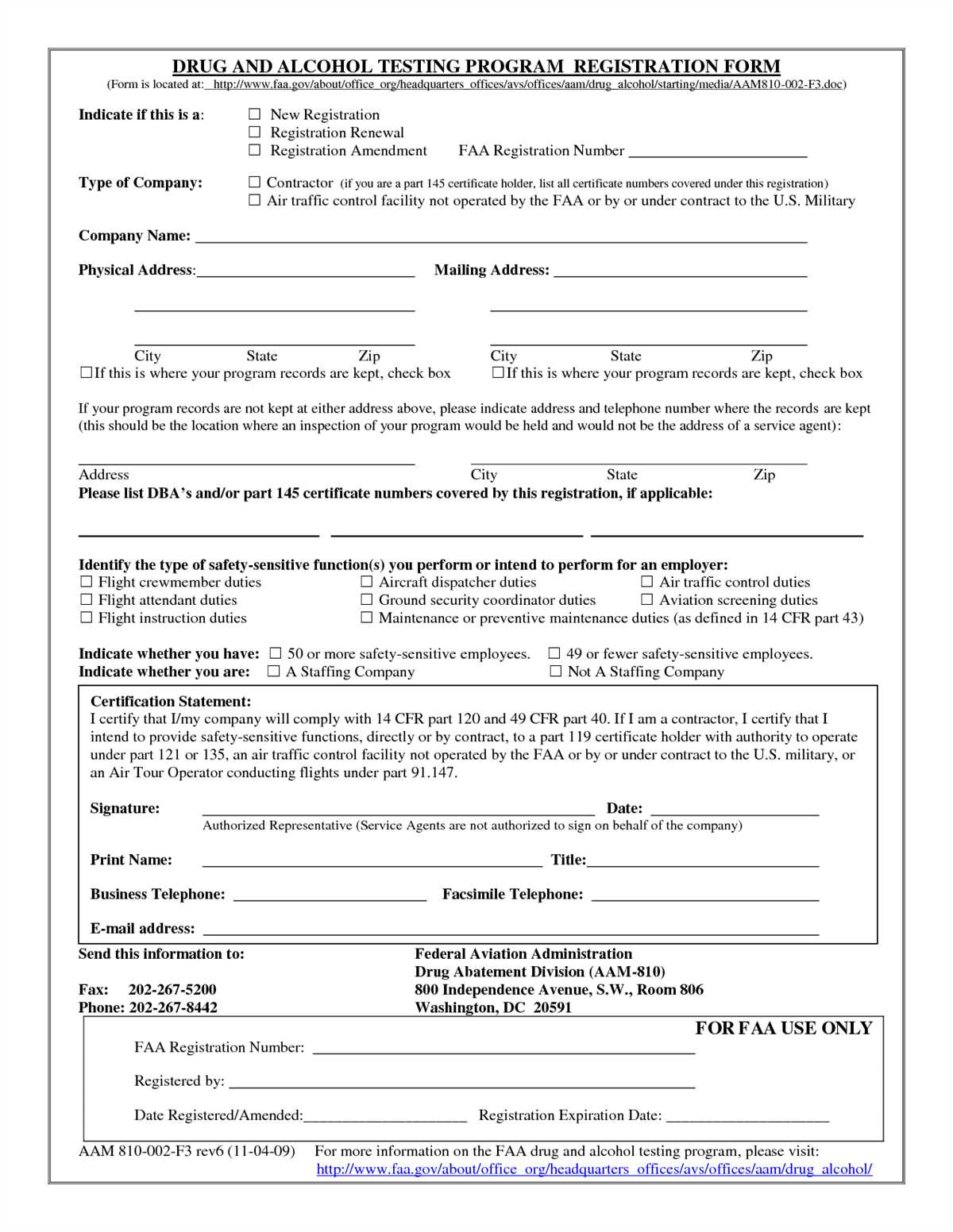 Overview of the Florida Drug and Alcohol Test