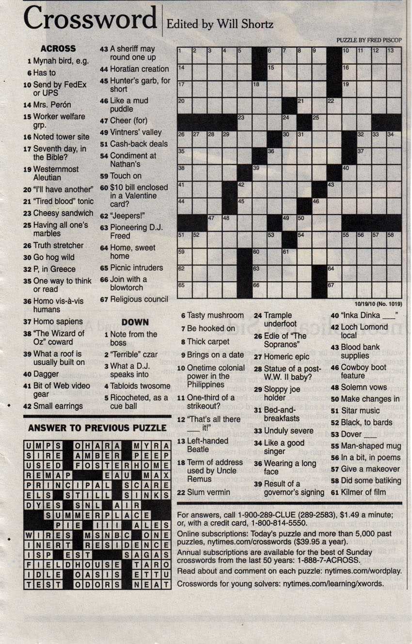 Solving the Crossword Puzzle: Insights into Celebrity Answers Celebrity crossword puzzle answers