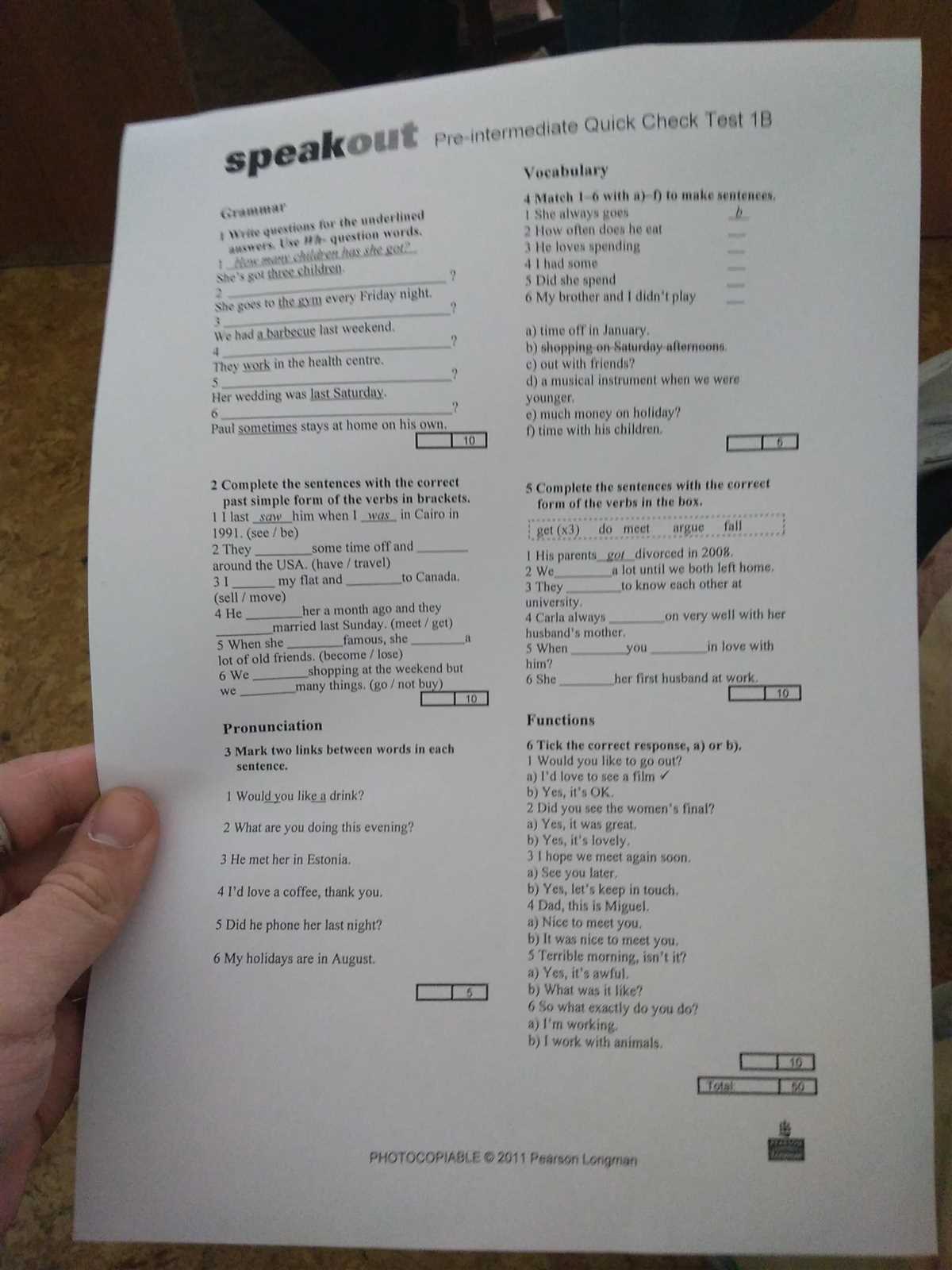 What is the purpose of 200 test answers?