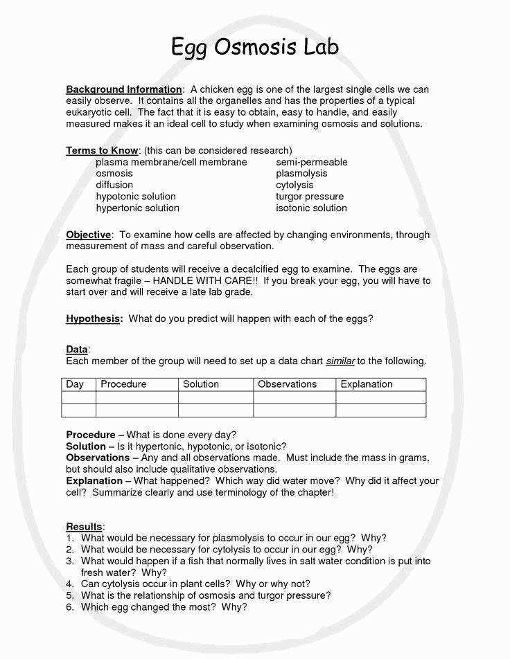 Osmosis and Diffusion in Living Systems
