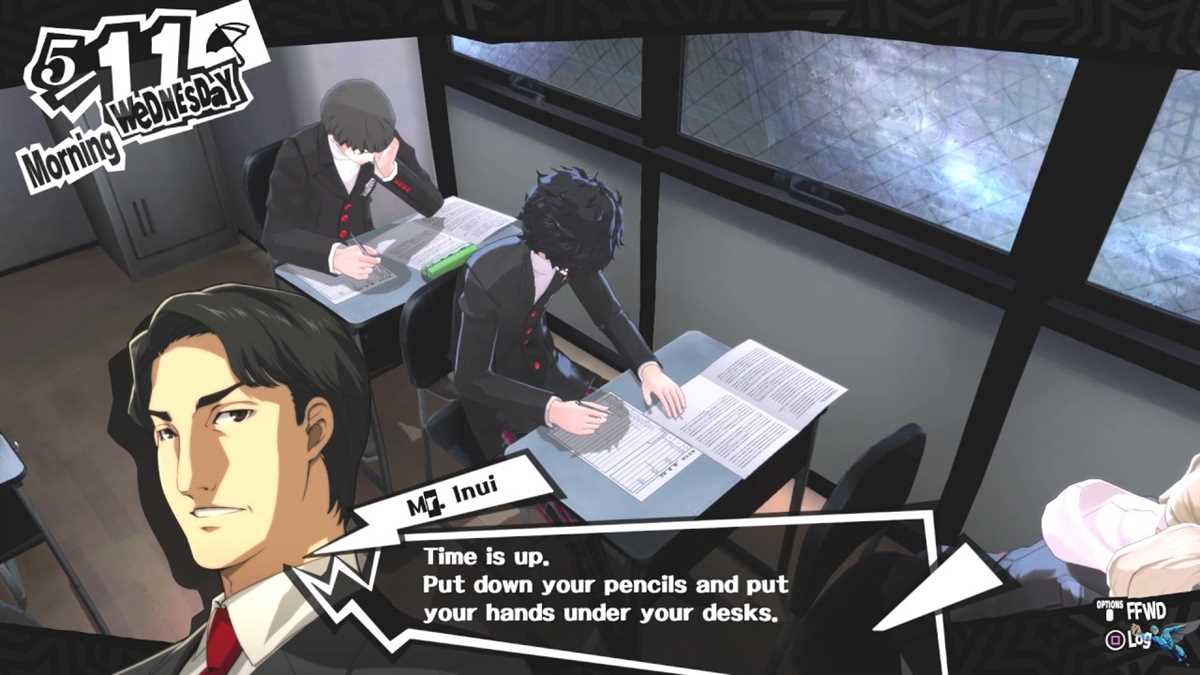 Exam Answers for Persona 5 First Exam: