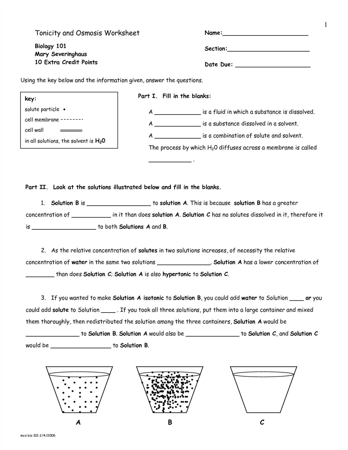 Applications of Osmosis and Diffusion