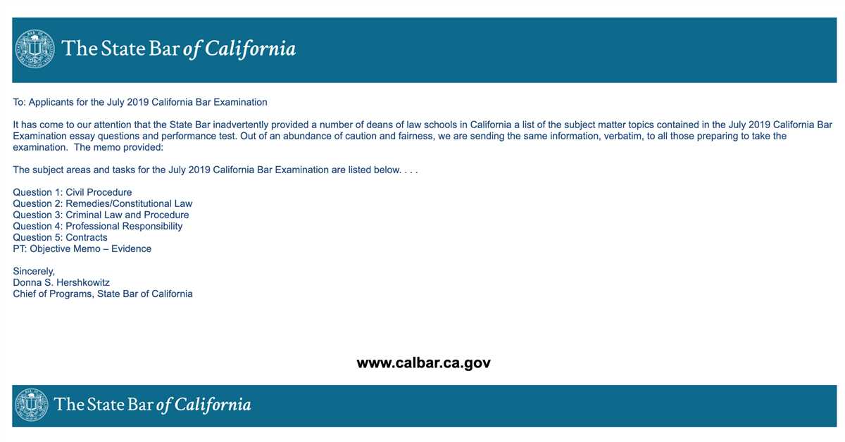An In-depth Conversation on the California Bar Exam California bar exam discussion