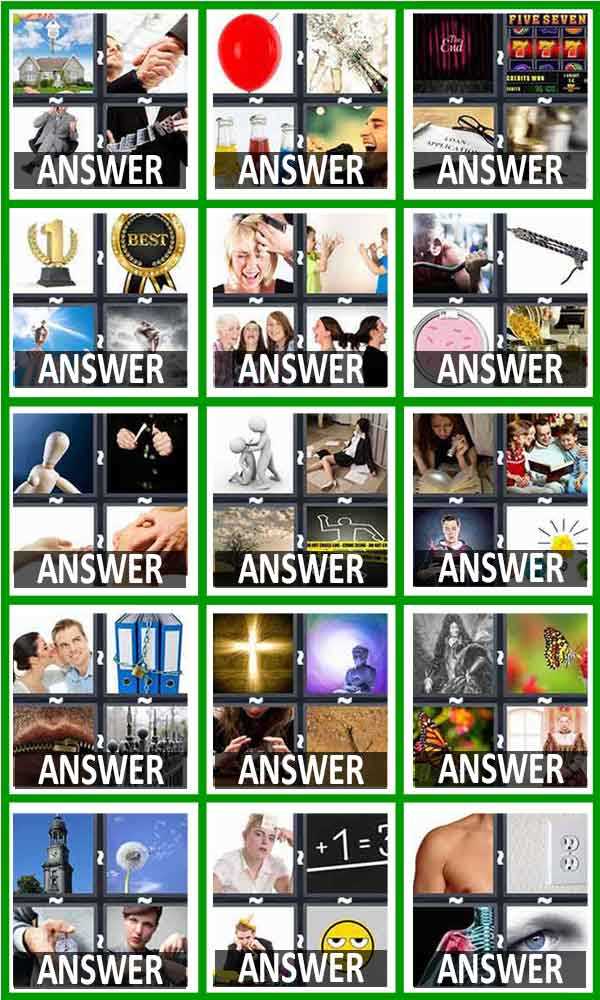 Tips for solving 4pics 1 word 7 letter puzzles: