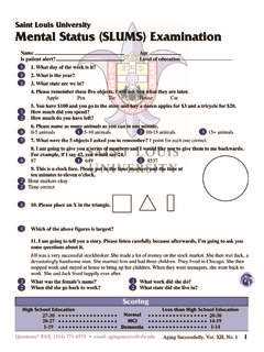 Components of the Exam