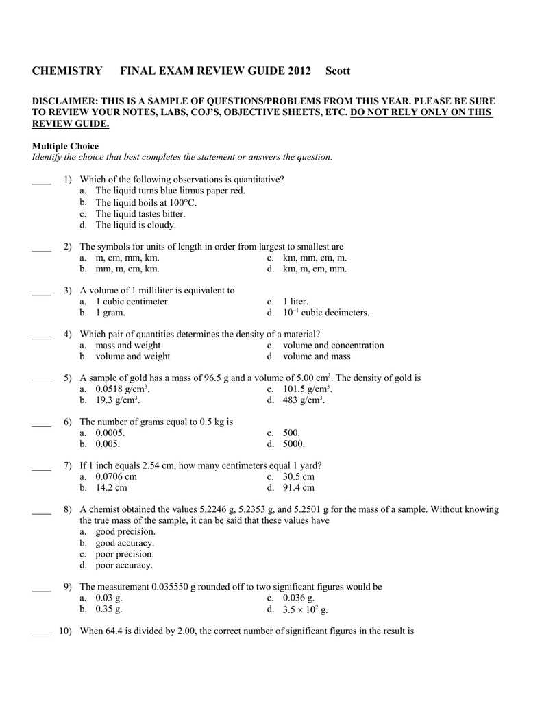 Important Concepts and Topics
