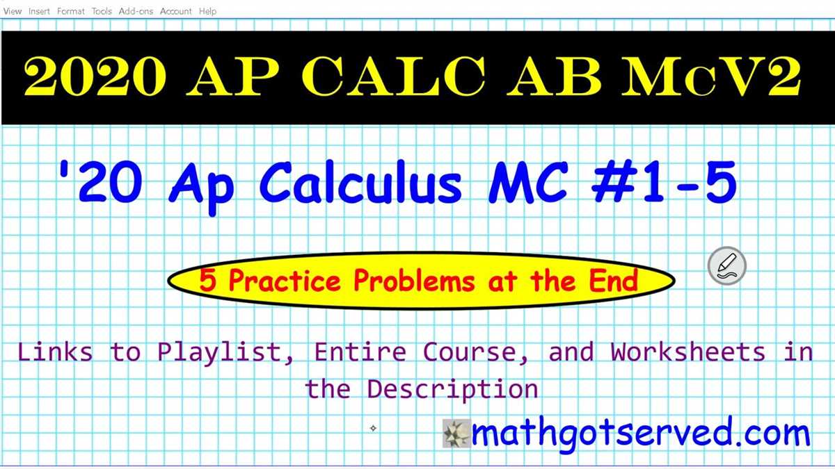 Scoring of the AP Calculus Exam
