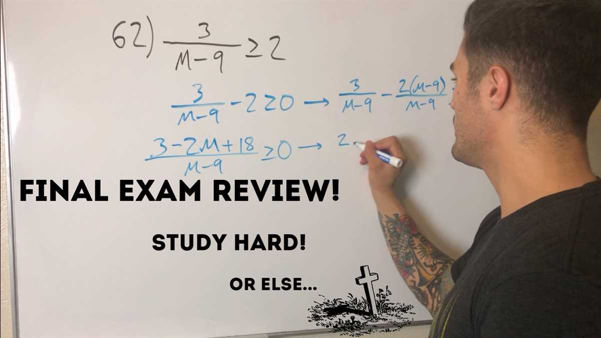 Tips to Prepare for College Algebra Final Exam