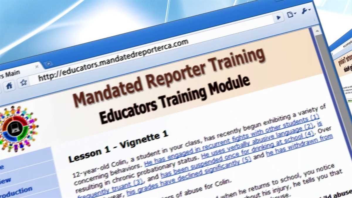 Responsibilities of a Mandated Reporter
