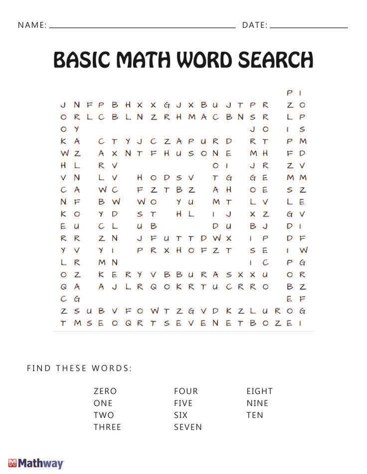 How to Solve Word Search Math Terms