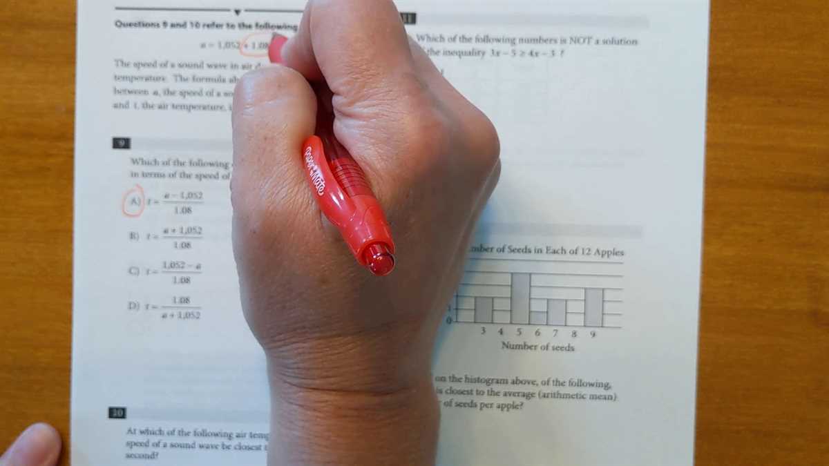Section 2: Writing and Language Answer Key